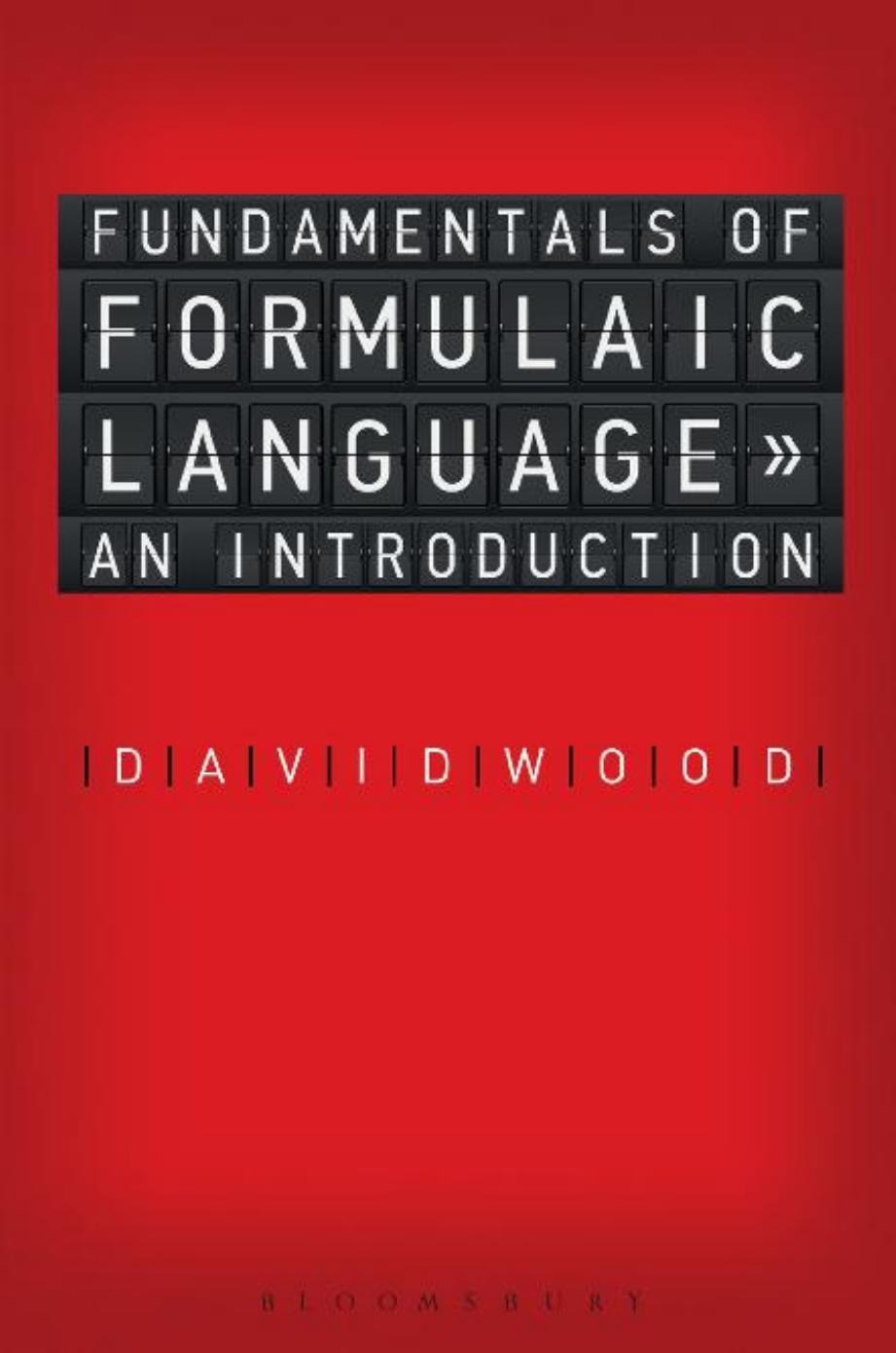 Fundamentals of Formulaic Language: An Introduction