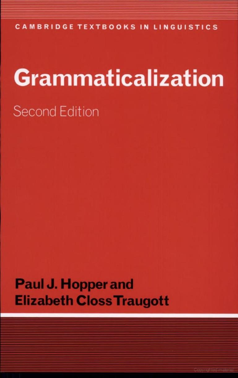 Grammaticalization