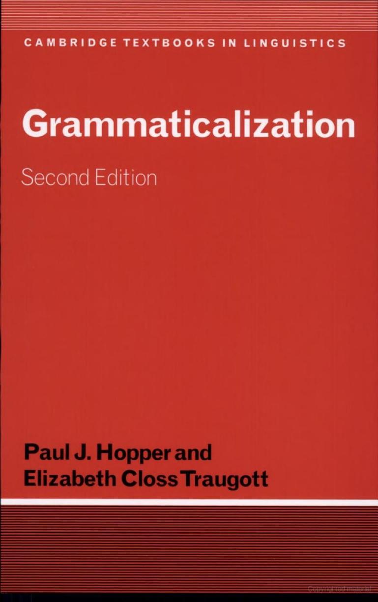 Grammaticalization