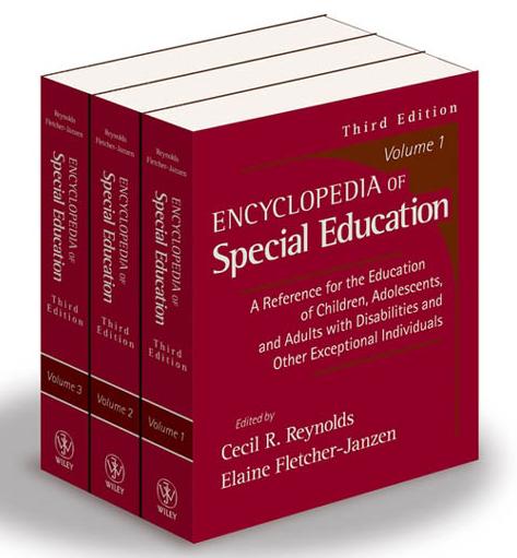 Encyclopedia of Special Education, 3 Volume Set