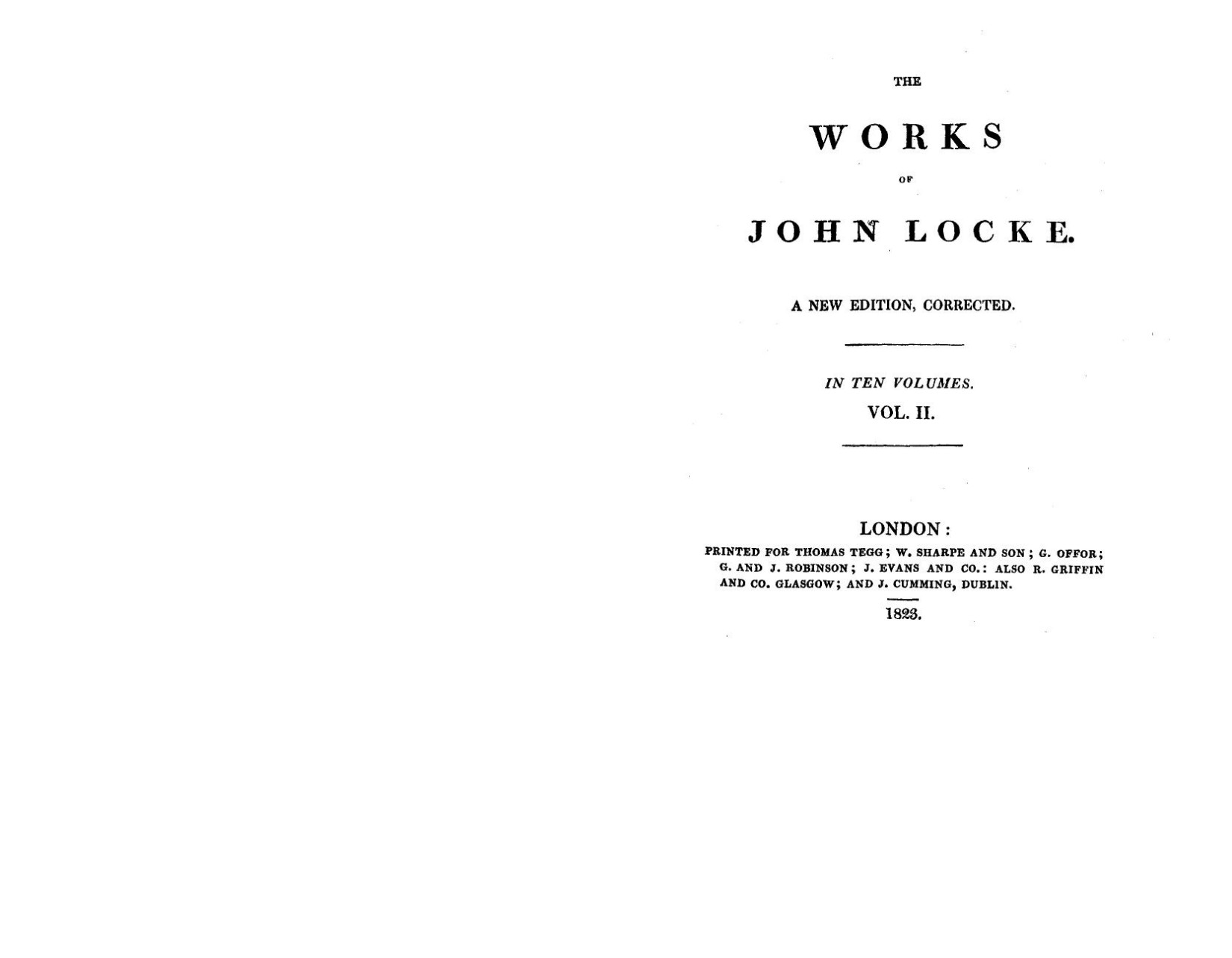 The Works of John Locke, Volume 2