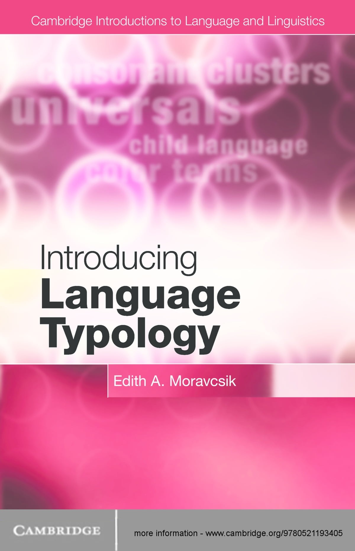 Introducing Language Typology