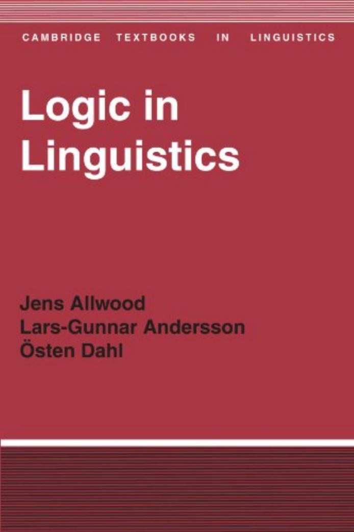 Logic in Linguistics