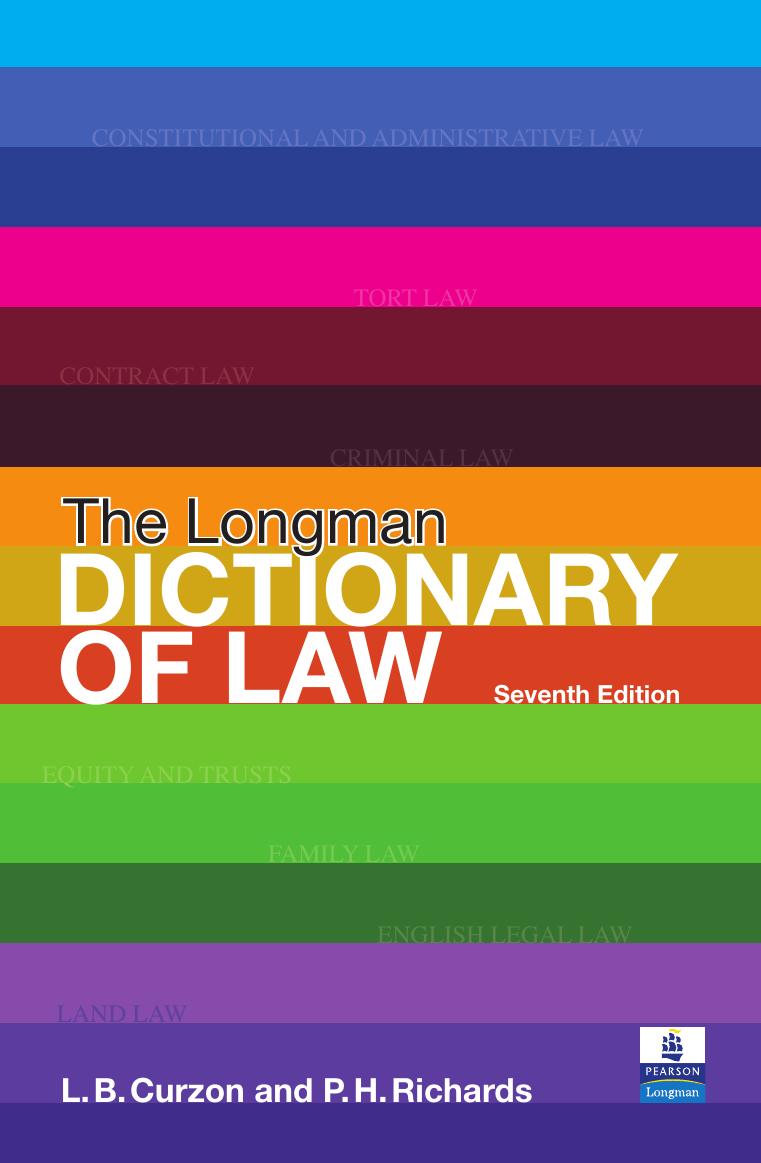 The Longman Dictionary of Law