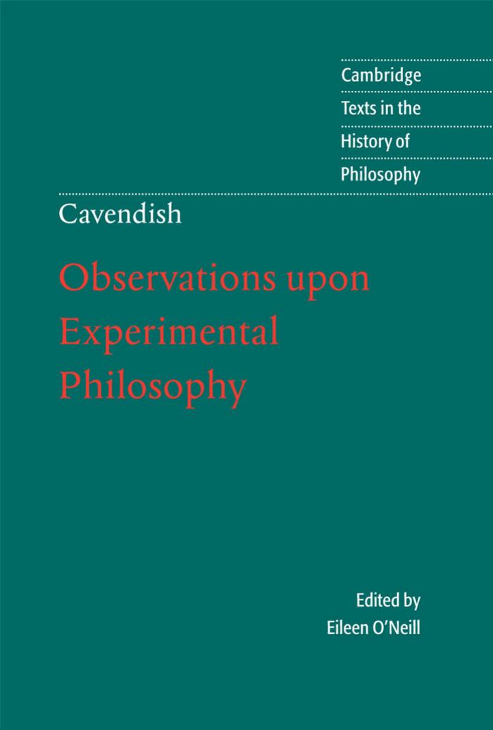 Margaret Cavendish: Observations Upon Experimental Philosophy