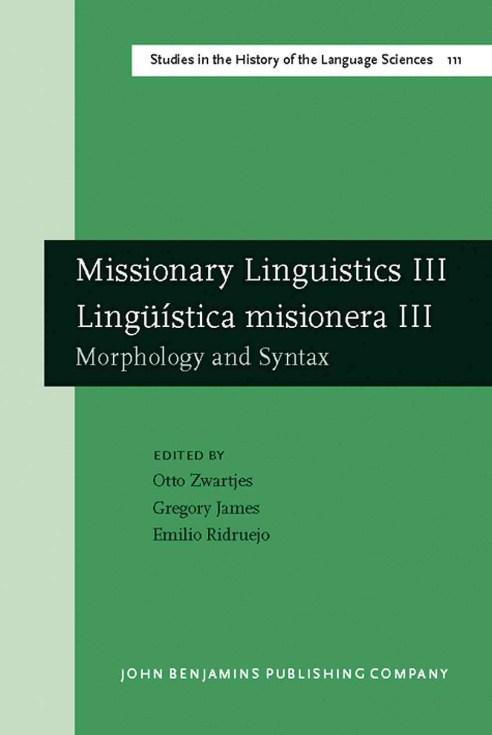 Missionary Linguistics III