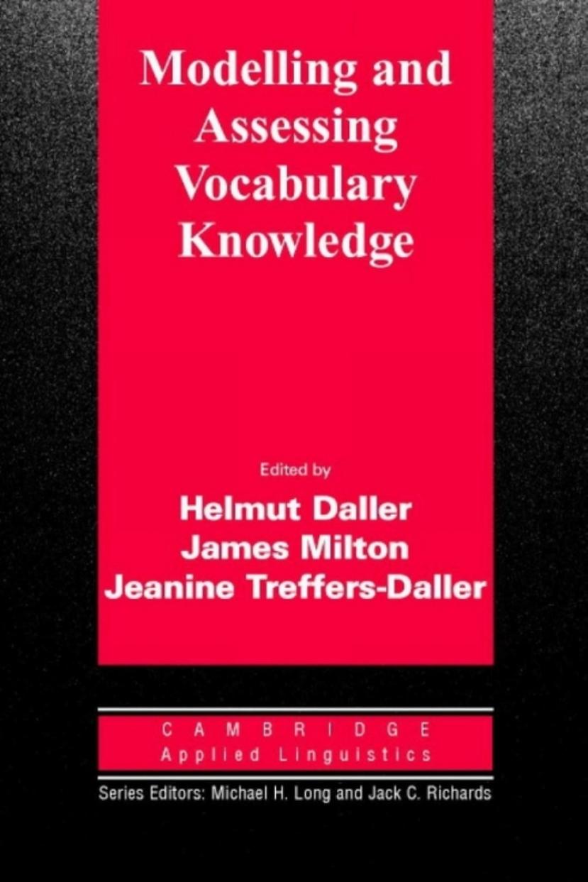 Modelling and Assessing Vocabulary Knowledge