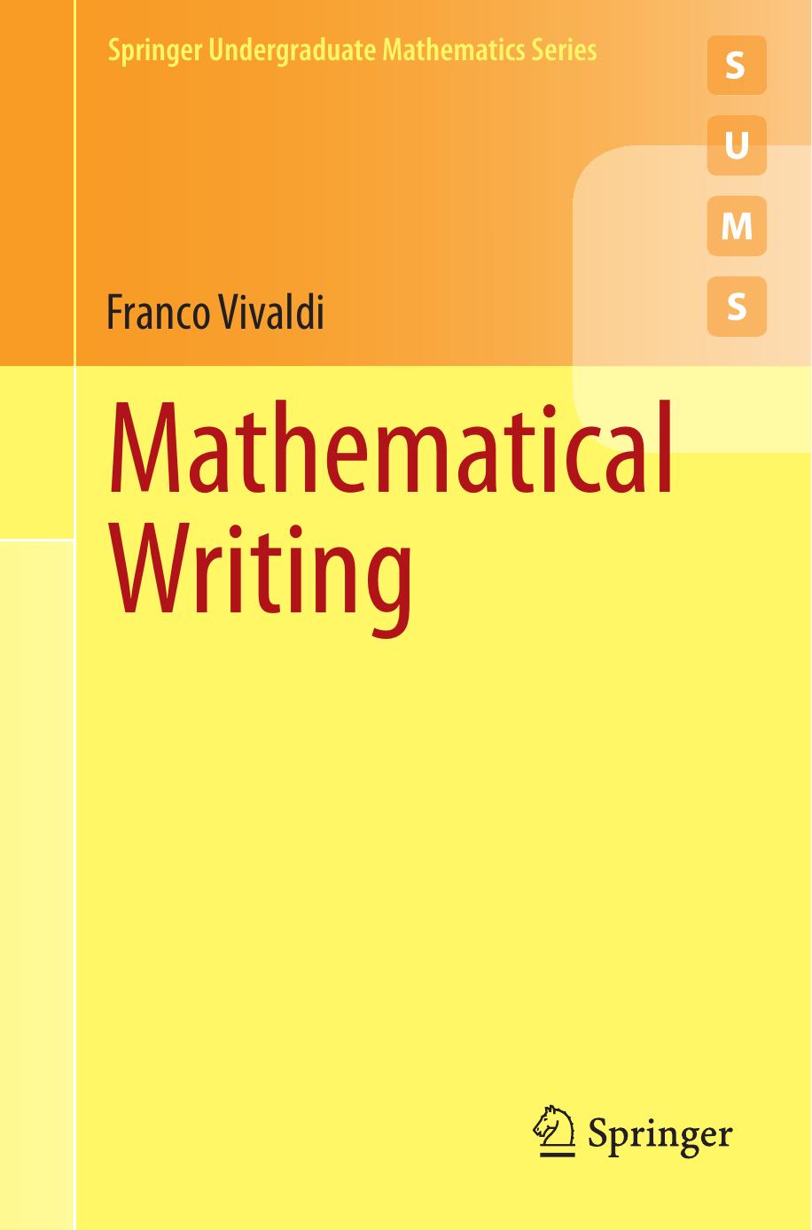 Mathematical Writing